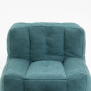 Modern Indoor Fluffy Bean Bag Chair With Memory Foam And Ottoman, Super Soft