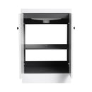 Contemporary Freestanding Bathroom Vanity With Resin Sink & Soft-Close Cabinet Doors