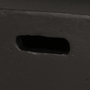 Outdoor Square Mgo Wood Burning Fire Pit - Dark Gray