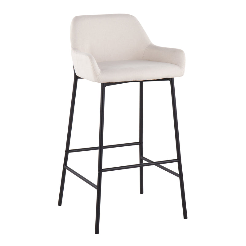 Daniella - Industrial Fixed Height Bar Stool (Set of 2)