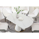Fashion Modern Sintered Stone Dining Table With Retractable Function And Chairs