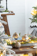 Christmas Ball Ornaments, Wood Decorative Hanging Ball Christmas Tree Ornaments For Holiday Party Decorations