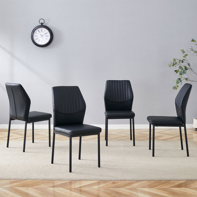 Luxury Simple Chair With Metal Leg