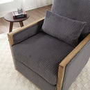 Comfy Accent Barrel Chair, 360 Degree Swivel