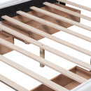 Upholstered Platform Bed With Classic Headboard And Drawers, No Box Spring Needed