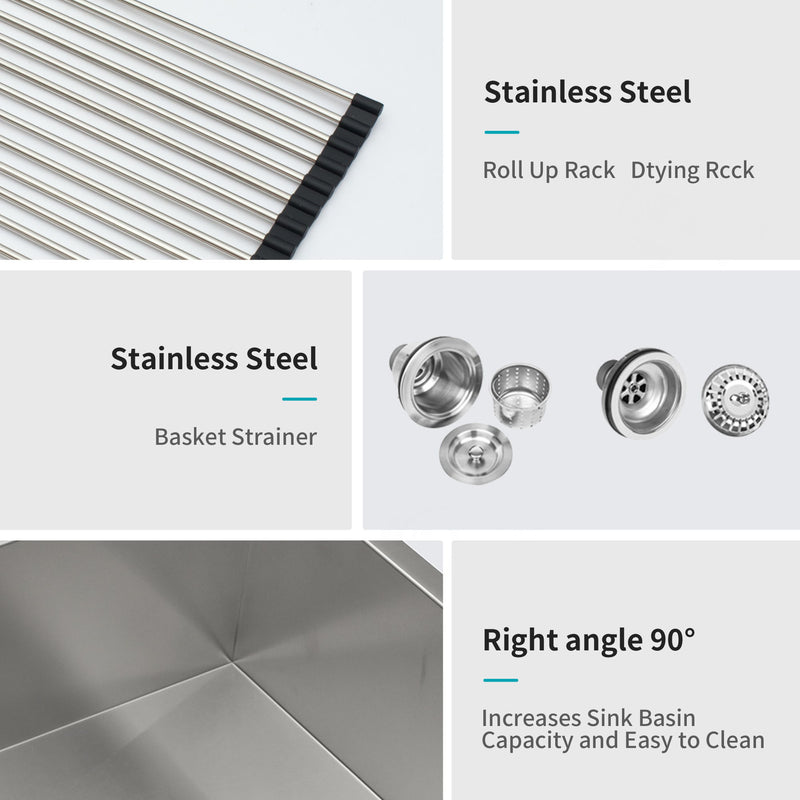 Modern Double Bowl Undermount Sink Design With 10" Deep Basins