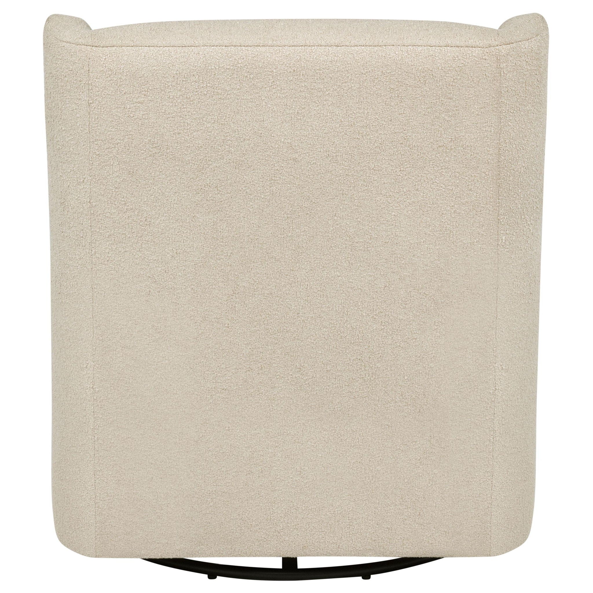 Serra Boucle Upholstered Swivel Glider Sandy Beige