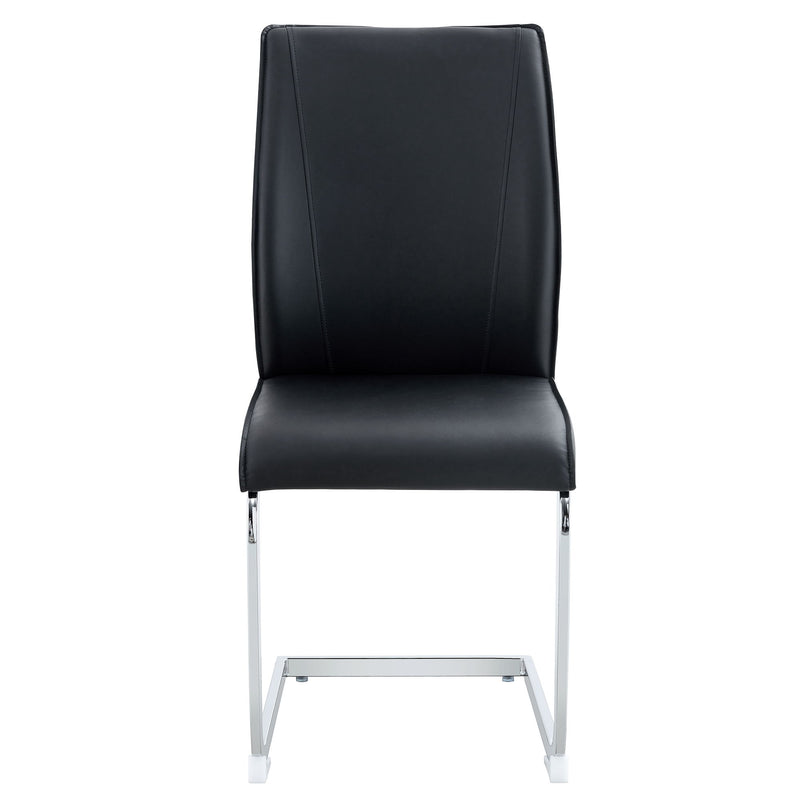 Luxury Simple Arch High Resilience Dining Chair With Arched Leg