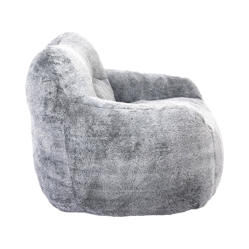Beanbag Sofa Chair With Armrests Stuffed High Density Foam