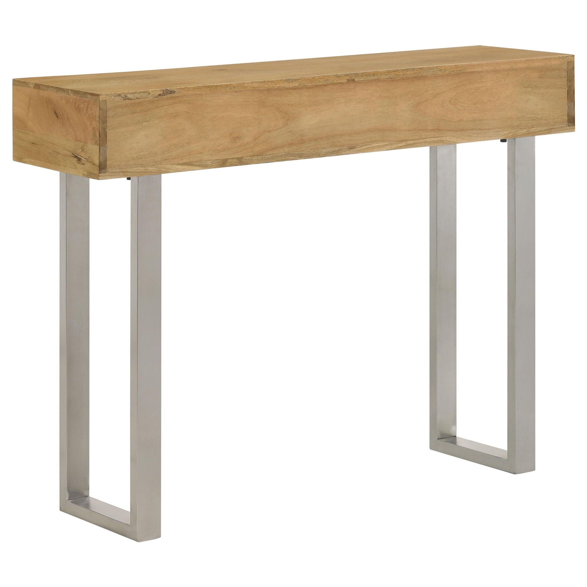 Draco 2-drawer Console Table Hand Carved Details Natural - Atlantic Fine Furniture Melbourne FL