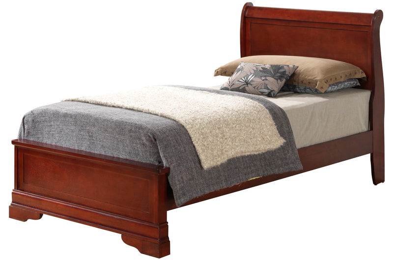 Sleigh Bed With Low Footboard