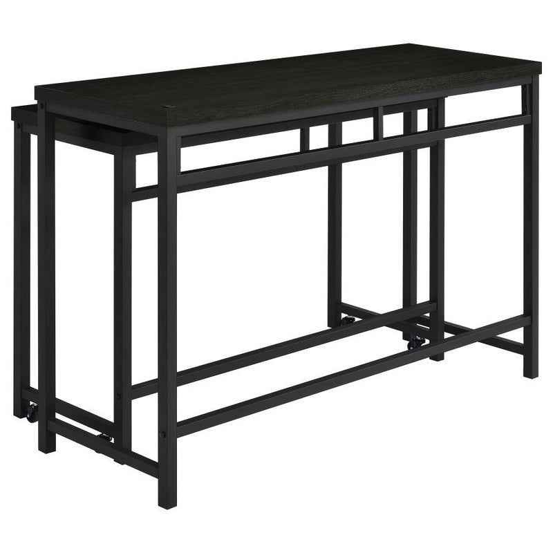 Hawes - 4 Piece Multipurpose Counter Height Table Set - Black