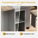 Contemporary 5 Piece Folding Extendable Dining Table Set With Chairs For 4 - Brown