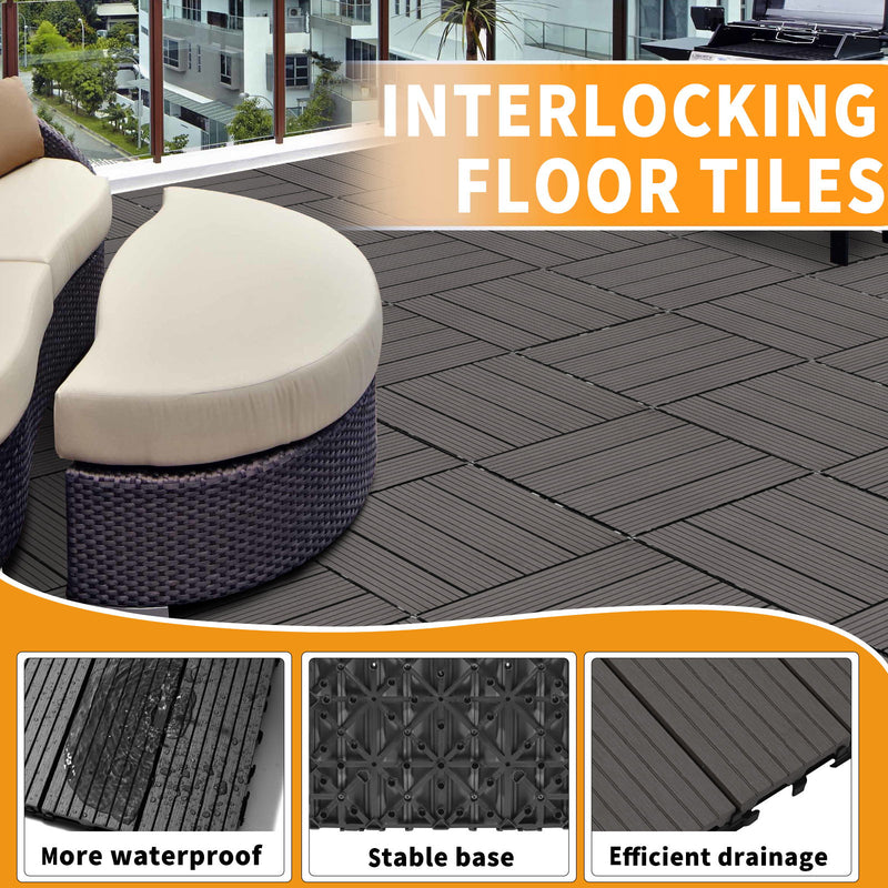 Composite Deck Tiles, Resist Rust, Water, Weather
