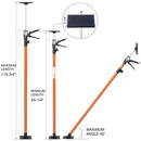 Adjustable Support Pole System For Drywalls And Cabinets With Carry Bag