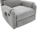 Manual Recliner Massage Chair With Swivel Rocker, 8 Massage Modes, Side Storage Pocket