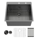 Topmount Kitchen Sink 16 Gauge, Single Bowl