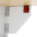 Modern Style 2 In 1 Pet Friendly Dog Crate Kitchen Island End Table Metal Pine - Natural / White