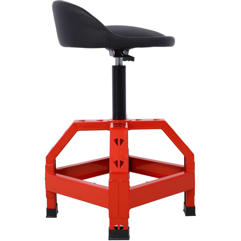 Pneumatic 360 Degree Swivel Stool, Mechanics Rolling Creeper Seat, Heavy Duty Mechanics Stool