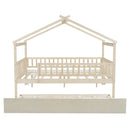 Creativity House Bed With Twin Size Trundle