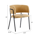 Modern Upholstered Arm Dining Chair Set