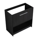 Modern Bathroom Vanity With Ceramic Sink, Freestanding Cabinet, Soft Closing Doors