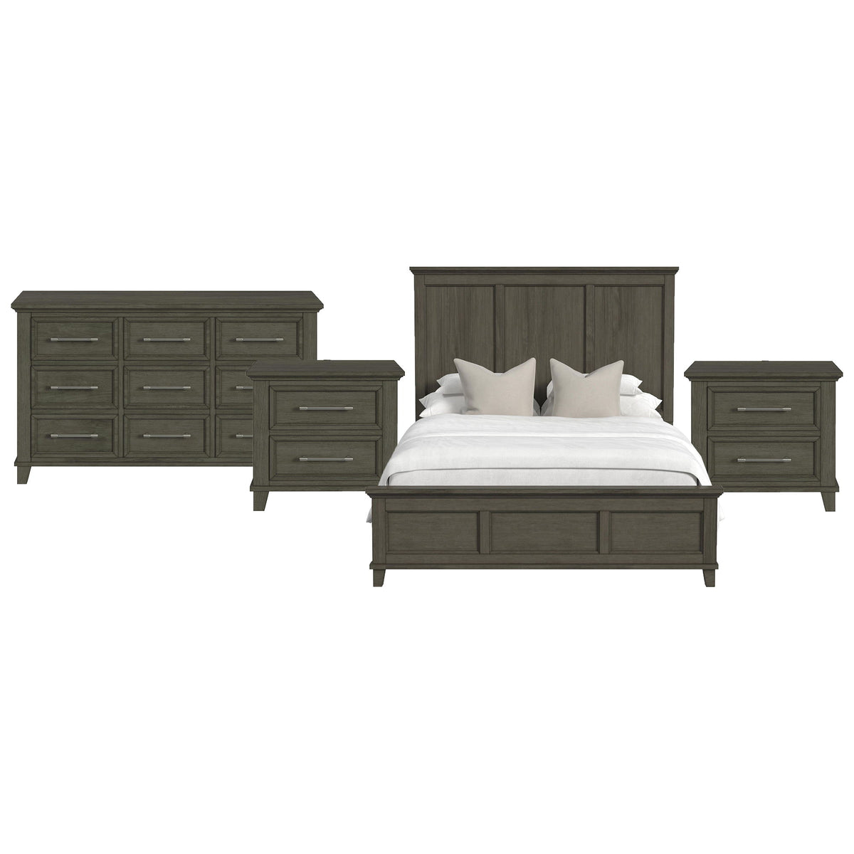 Canterbury Panel Bedroom Set in Dark Gray by Elements International, view 15