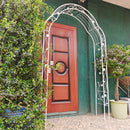 Metal Garden Arch Assemble Freely With 8 Styles Garden Arbor Trellis Climbing Plants Support Rose Arch