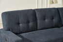 Reversible Sofa Couch Sleeper With Pull Out Bed And USB Port