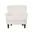 Melodique - Boucle Fabric Upholstered Club Chair With Tapered Legs
