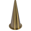 Lisbon - Floor Lamp With On / Off Switch Coned Base Hanging Shade - Antique Brass / White