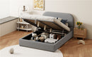 Upholstered Platform Bed With Hydraulic Storage System