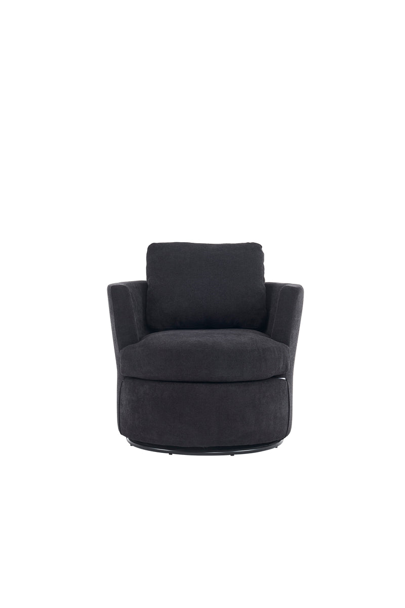 Swivel Barrel Chair, Comfy Round Accent Sofa Chair For Living Room, 360 Degree Swivel Barrel Club Chair, Leisure Arm Chair