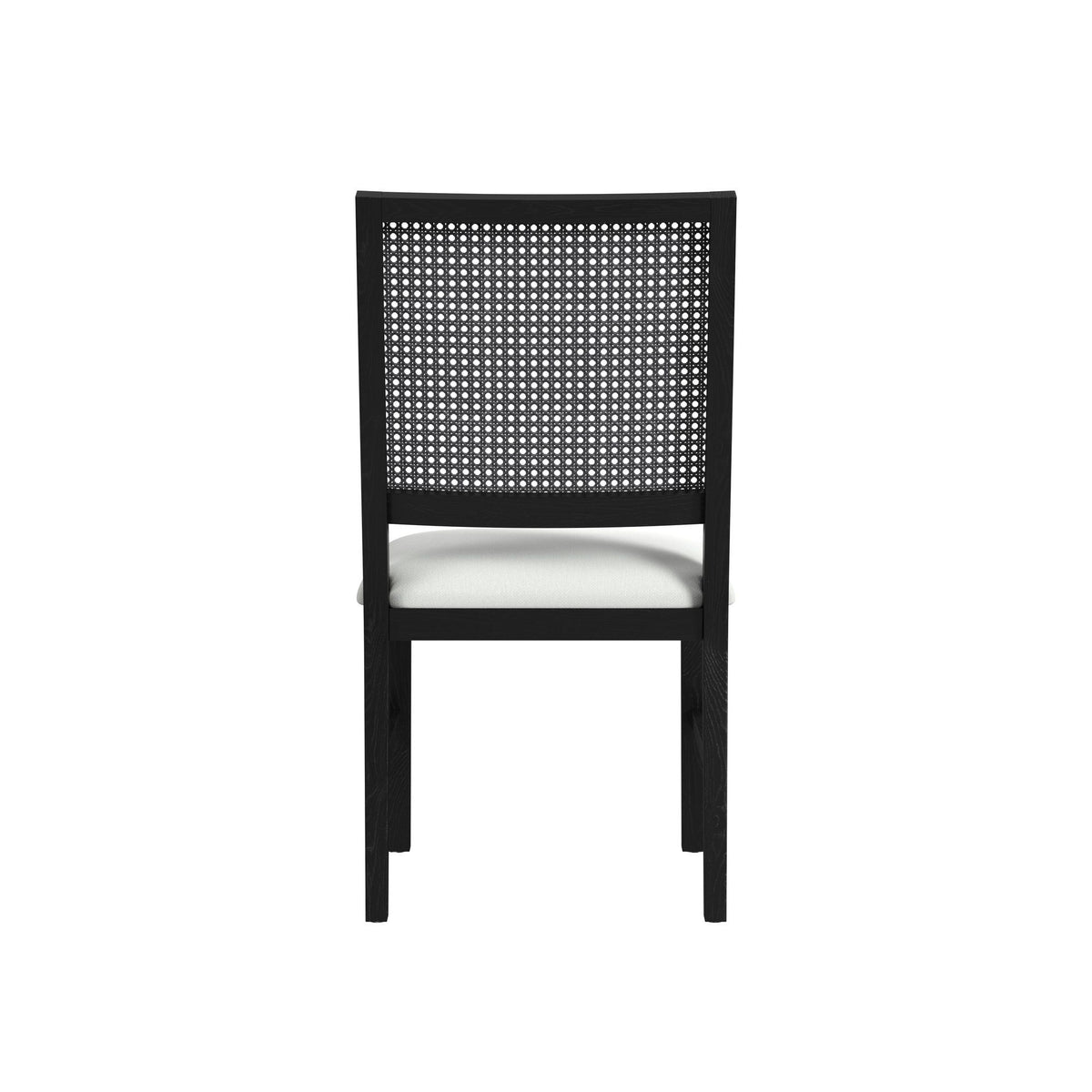 Bahama Breeze Fabric Dining Chair (Set of 2) in White / Black by Elements International, view 10