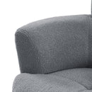 360° Swivel Chair Upholstered Accent Barrel Chair With Adjustable Headrest