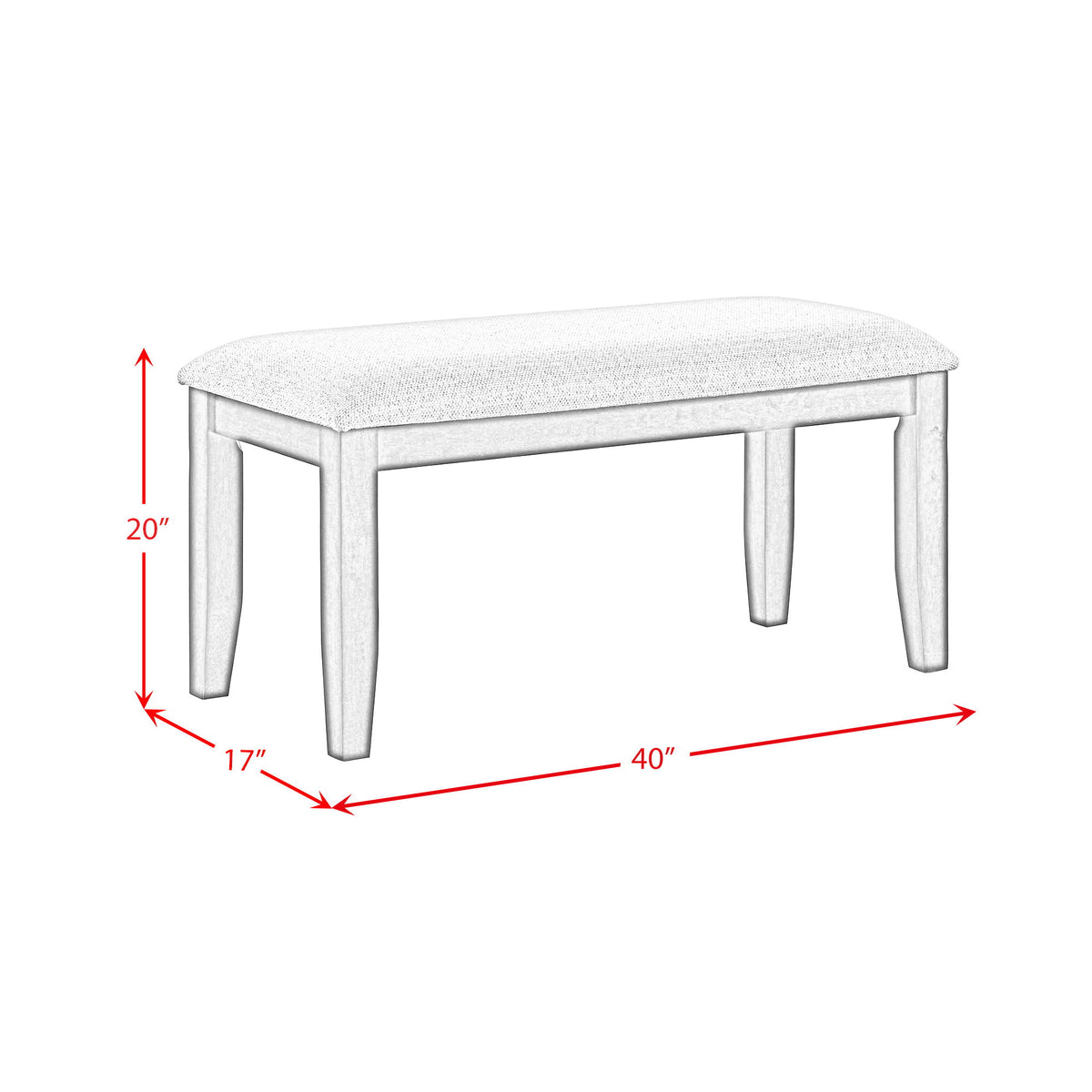 Portage Standard Height Dining Set in Dark Brown by Elements International, view 16