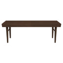 Mia - Mid-Century Modern Bench - Dark Brown