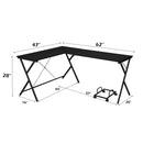 Dazenus - Desk - Black Finish - Atlantic Fine Furniture Inc