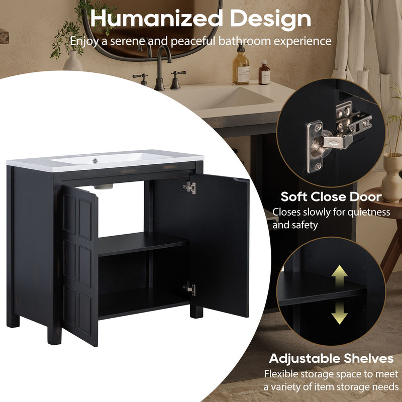 Bathroom Vanity Organizer With Sink, Combo Cabinet Set, Bathroom Storage Cabinet