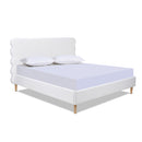 Stockholm - Modern Wavy Headboard Platform Bed