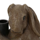 Hand Crafted Rabbit Umbrella Base With Playful Design - Light Brown