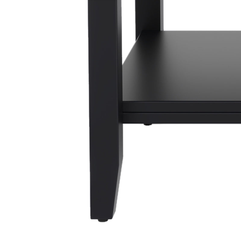 Bathroom Vanity With Ceramic Sink, Adjustable & Open Shelf