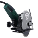 Portable Electric Corded Circular Concrete Saw 14" Wet / Dry Cutter 2600W Green Steel With Water Line & Guide Roller - Green