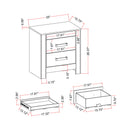 Lorenzo - 5 Piece Bedroom Set With Glittered Detailing