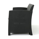 Outdoor 3 Seater Rattan Sofa With Water Resistant Cushions