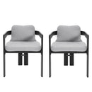 Pula - Patio Outdoor Aluminum Dining Chair (Set of 2)