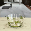 Palm Tree Acrylic Serving Bowls, Unbreakable Large Plastic Bowls