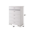Naima II - Chest - White High Gloss - Atlantic Fine Furniture Inc