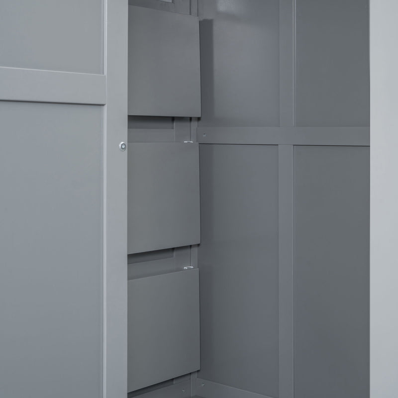 Loft Bed With Wardrobe, Desk And Shelves