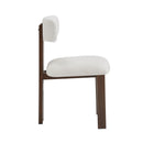 Modern Upholstered Armless Dining Chairs With Metal Legs